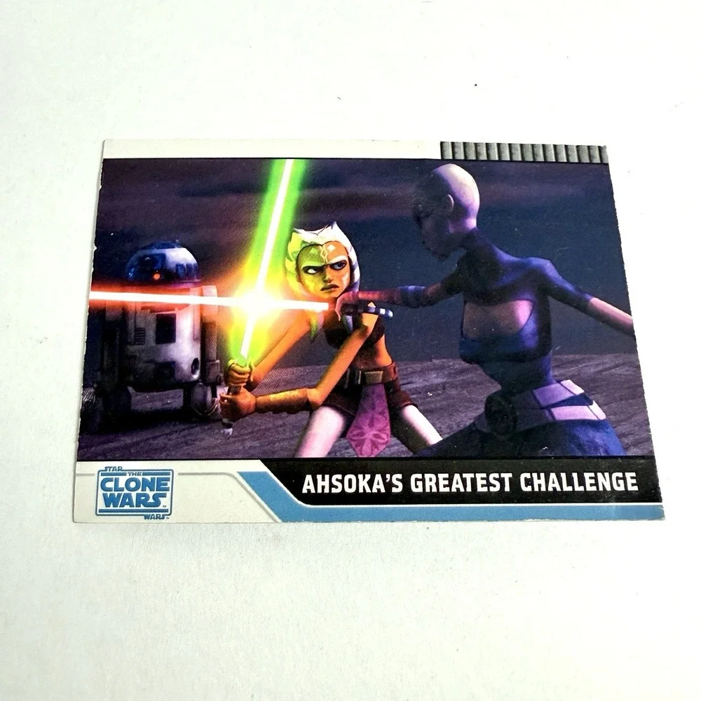 Star Wars Clone Wars Card Lot Topps 2008 Ahsoka Yoda Obi Wan 5 Cards